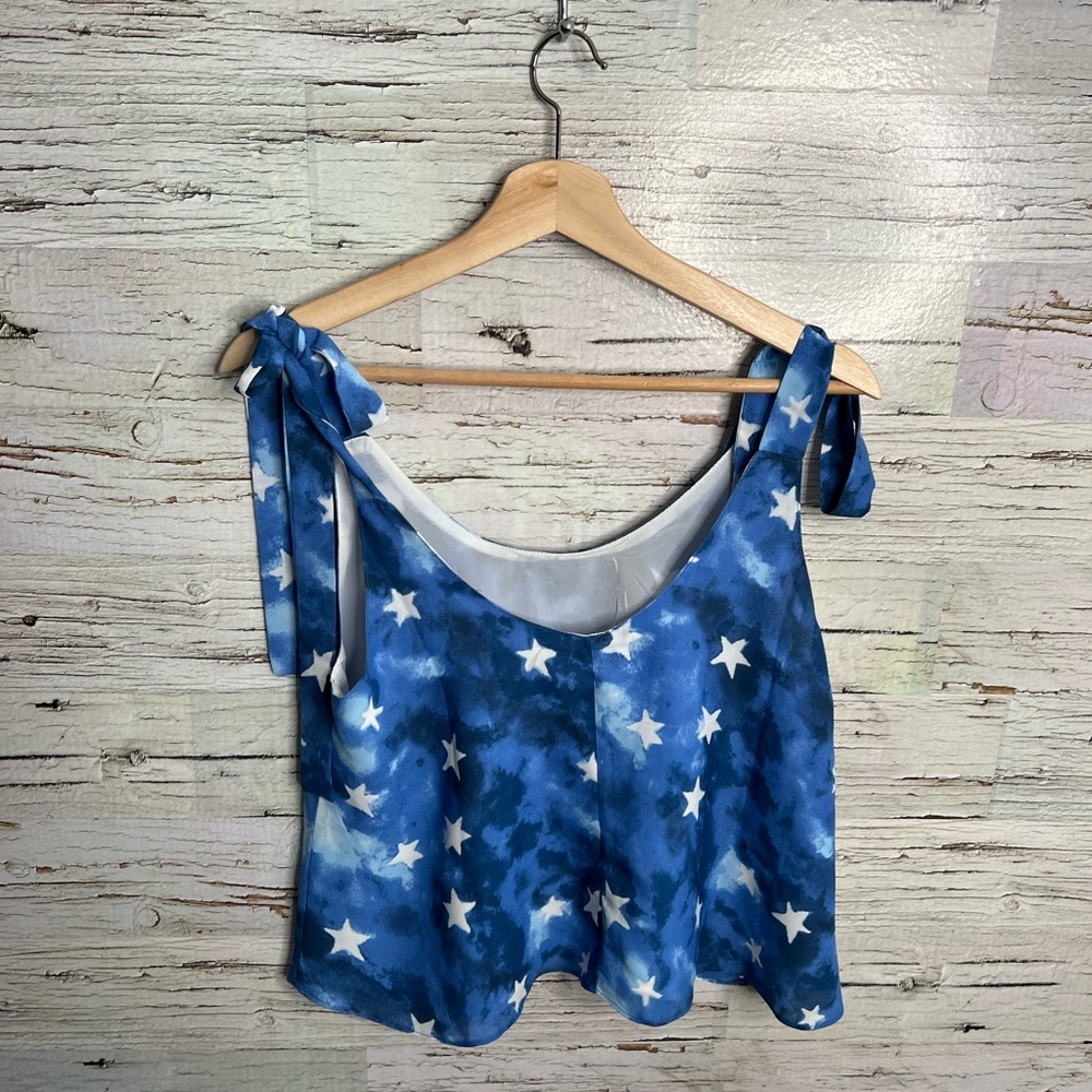 Buddy Love - Star Top blue size small tank top white - Picture 7 of 8